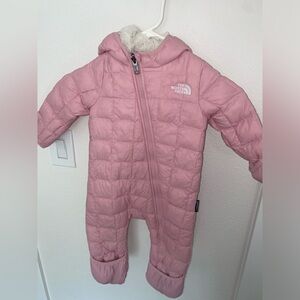 North face baby snow suit